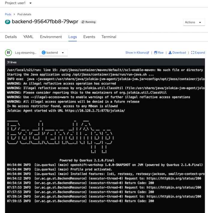 Logging OpenShift Workshop Logging OpenShift Workshop